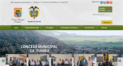 Desktop Screenshot of concejoyumbo.gov.co