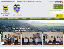 Tablet Screenshot of concejoyumbo.gov.co